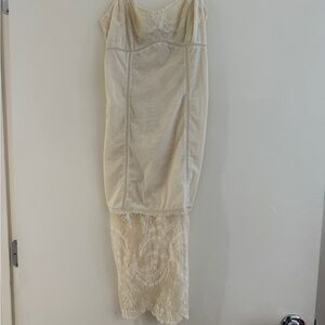 PCB G runway sheer lace dress